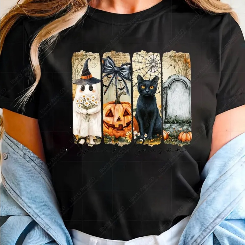 Black  Spooky season T-Shirt